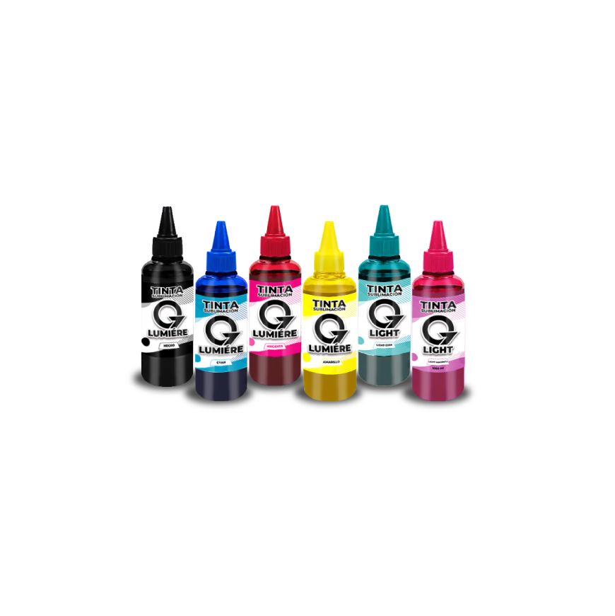 TINTAS Q7 LUMIERE SUBLIMACIÓN 100 ML