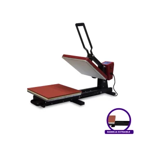 TERMOFIJADORA SUBLIMADORA 38 X 38 - Bandeja Extraíble Roja