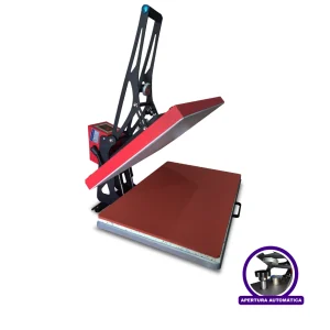 TERMOFIJADORA SUBLIMADORA 60 X 40 – Bandeja Extraíble y Apertura Automática Roja