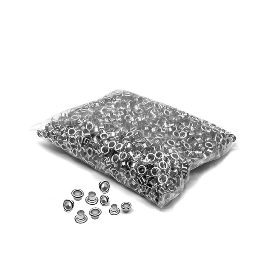 PAQUETE DE OJALES Y ARANDELAS 6 mm