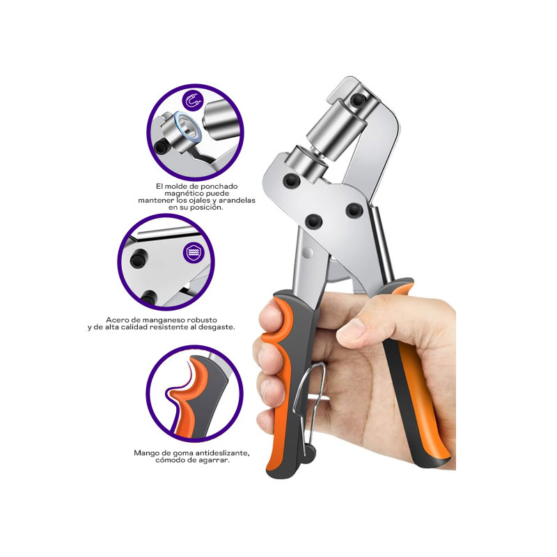 ALICATE DE OJALES - PONCHADORA 6 mm - Imagen 3